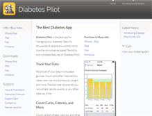 Tablet Screenshot of diabetespilot.com
